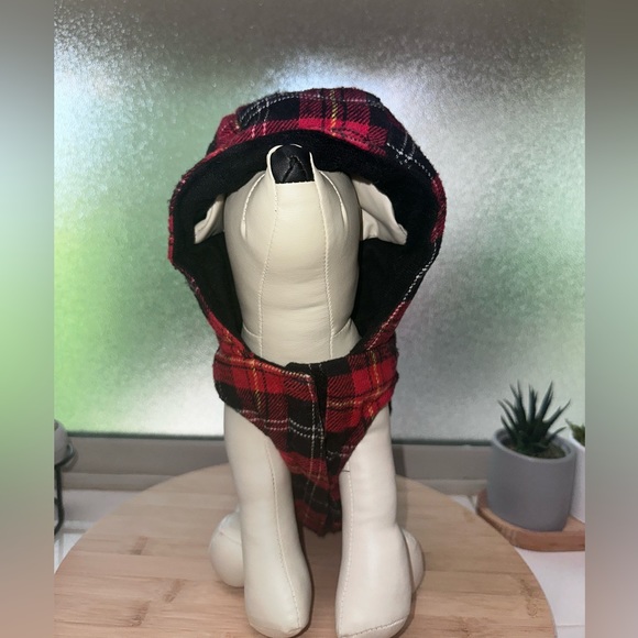 Top Paw - Flannel “Woof” Hoodie - Picture 3 of 7